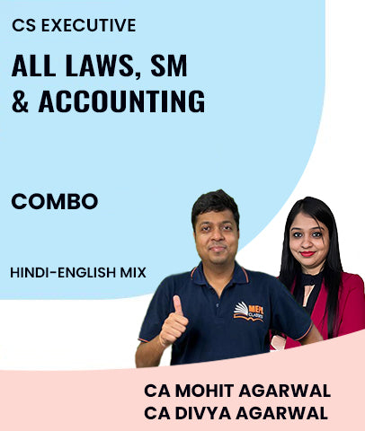 CS Executive All Laws, SM and Accounting Combo By MEPL Classes CA Mohit Agarwal and CA Divya Agarwal - Zeroinfy