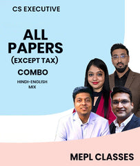 CS Executive All Papers Combo (Except Tax) By MEPL Classes