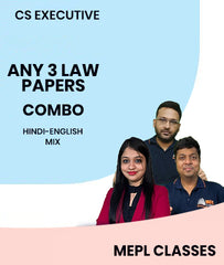 CS Executive Any 3 Law Papers Combo (Except Company Law) By MEPL Classes