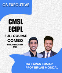CS Executive CMSL and ECIPL Full Course Combo By CA Karan Kumar and Prof Biplab Mondal