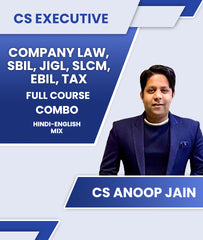 CS Executive Company Law, SBIL, JIGL, SLCM, EBIL and Tax Full Course Combo By CS Anoop Jain