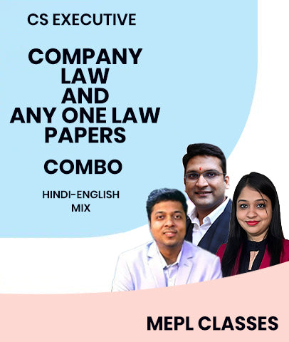 CS Executive Company Law and Any One Law Papers Combo By MEPL Classes