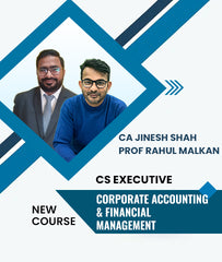 CS Executive Corporate Accounting and Financial Management (New Course) By CA Jinesh Shah and Prof Rahul Malkan - Zeroinfy
