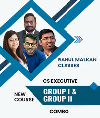 CS Executive Group 1 and Group 2 Combo (New Course) By Rahul Malkan Classes - Zeroinfy