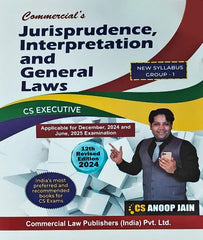 CS Executive Jurisprudence Interpretation and General Laws Book By CS Anoop Jain - Zeroinfy