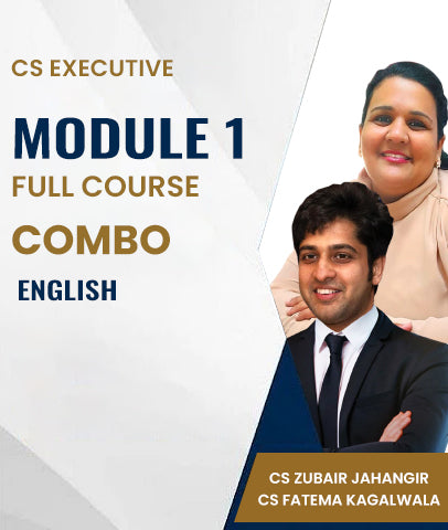 CS Executive Module 1 Full Course Combo In English By CS Zubair Jahangir and CS Fatema Kagalwala - Zeroinfy