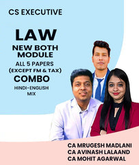 CS Executive New Both Module All 5 Law Papers Combo Except FM & Tax By MEPL Classes CA Mohit Agarwal, CA Avinash Lalaand CA Divya Agarwal - Zeroinfy