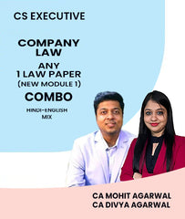 CS Executive New Module 1 Company Law & Any 1 Law Paper Combo By MEPL Classes CA Mohit Agarwal and CA Divya Agarwal - Zeroinfy