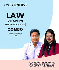 CS Executive New Module 2, Two Law Papers Combo By MEPL Classes CA Mohit Agarwal and CA Divya Agarwal - Zeroinfy