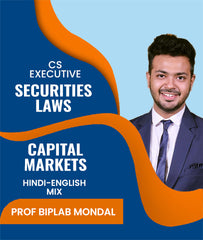 CS Executive Securities Laws and Capital Markets By J.K.Shah Classes - Prof Biplab Mondal - Zeroinfy