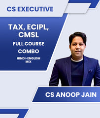 CS Executive Tax, ECIPL and CMSL Full Course Combo By CS Anoop Jain