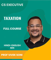 CS Executive Taxation Full Course Video Lectures By Prof Vivek Soni - Zeroinfy