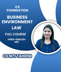 CS Foundation Business Environment and Law Full Course By CS Niti Taheem - Zeroinfy