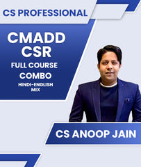 CS Professional CMADD and CSR Full Course Combo By CS Anoop Jain