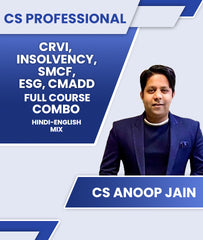 CS Professional CRVI, INSOLVENCY, SMCF, ESG and CMADD Full Course Combo By CS Anoop Jain