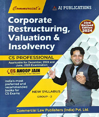 CS Professional Corporate Restructuring Valuation And Insolvency Book By CS Anoop Jain - Zeroinfy
