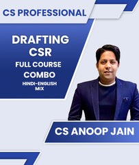 CS Professional DRAFTING and CSR Full Course Combo By CS Anoop Jain