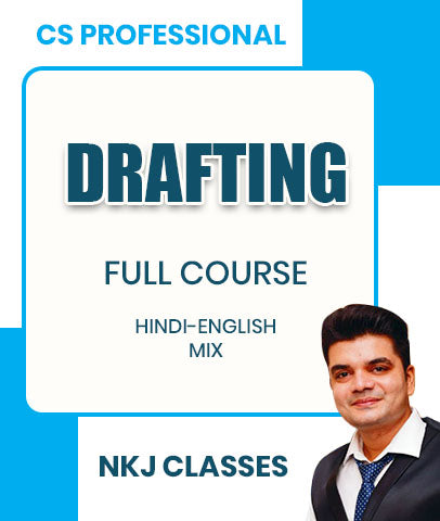 CS Professional Drafting Full Course By CS Nitesh Kumar Jaiswal