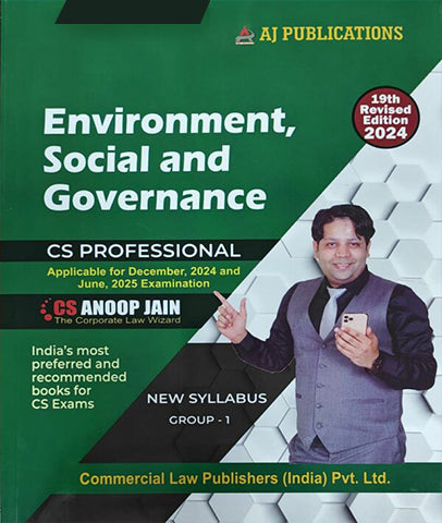 CS Professional Environmental Social And Governance (ESG) Book By CS Anoop Jain - Zeroinfy
