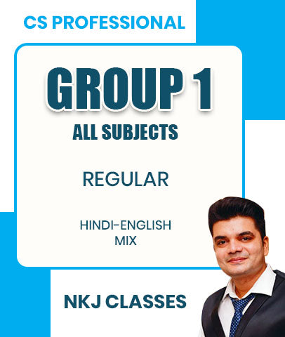 CS Professional Group 1 All Subjects Regular Combo By CS Nitesh Kumar Jaiswal and CS Megha Manchanda Bajaj