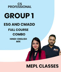 CS Professional Group 1 ESG and CMADD Full Course Combo By MEPL Classes