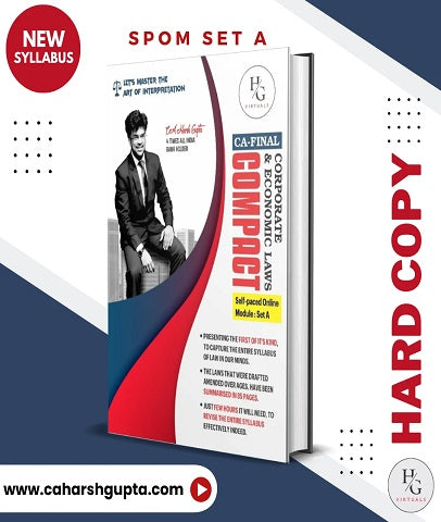 CA Final SPOM Set A Law Compact Book By CA Harsh Gupta