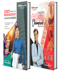 CA Inter Cost Accounting Practice Books and Cost Champions Revision Book Combo By CA Praveen Khatod