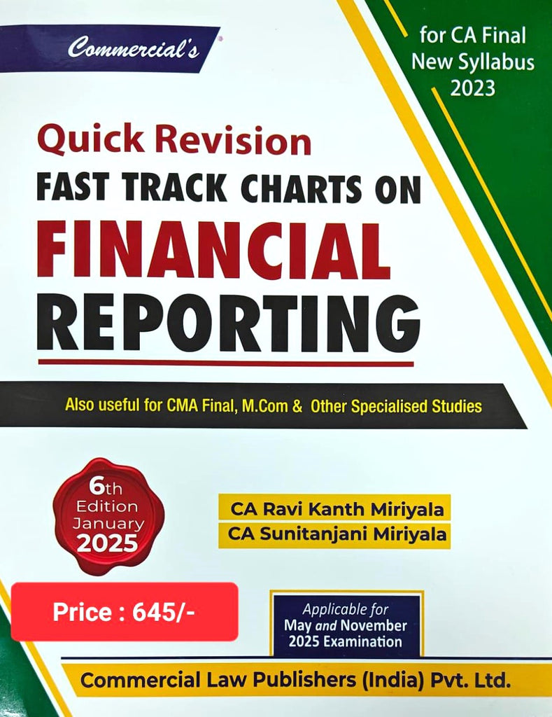 CA Final FR Fast Track Charts By CA Ravi Kanth Miriyala and CA Sunitanjani Miriyala - Zeroinfy