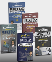 CA Final Direct Tax (DT) Regular Full Set Books By CA Aarish Khan