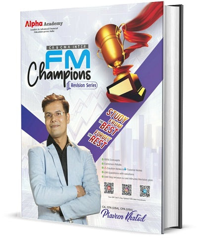 CA Inter FM Champions Revision Book By CA Praveen Khatod