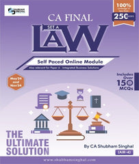 CA Final Set A Law Module By CA Shubham Singhal - Zeroinfy
