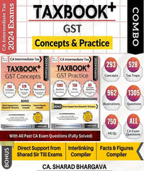 CA Inter New Scheme TAXBOOK + (GST - CONCEPTS and PRACTICE) By CA Sharad Bhargava - Zeroinfy