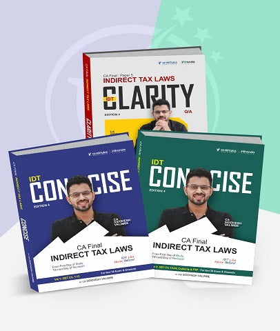 CA Final IDT Concise (Concept) and Question Book Combo By CA Siddhesh Valimbe