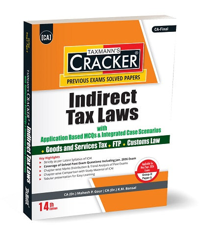 CA Final Indirect Tax (IDT) Cracker By CA K M Bansal and CA Mahesh Gour