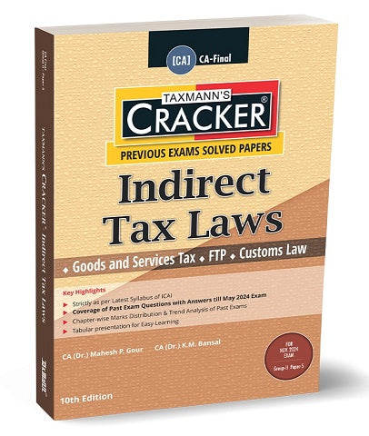 CA Final Indirect Tax (IDT) Cracker By CA K M Bansal and CA Mahesh Gour - Zeroinfy