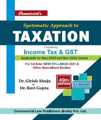 CA Inter New Scheme Systematic Approach To Taxation By Girish Ahuja and Ravi Gupta - Zeroinfy
