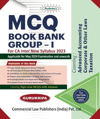 CA Inter New Scheme Group 1 MCQ Book Bank For 2024 By Gurukripa - Zeroinfy