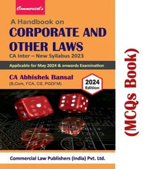 CA Inter New Scheme Law MCQ Book By CA Abhishek Bansal - Zeroinfy