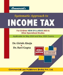CA Inter New Systematic Approach to Income Tax By Girish Ahuja and Ravi Gupta - Zeroinfy