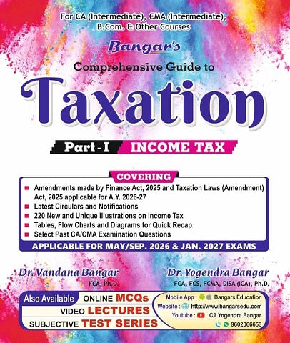 CA Inter Income Tax Guide By CA Yogendra Bangar and CA Vandana Bangar