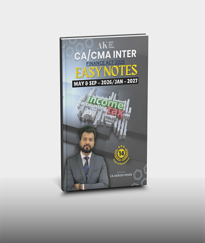 CA Inter Direct Tax (DT) Colored Easy Notes By CA Aarish Khan