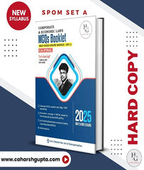 CA Final SPOM Set A Law MCQ Booklet By CA Harsh Gupta