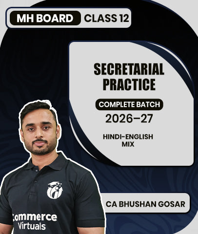 MH Board Class 12 Secretarial Practice Complete Batch 2026–27 By CA Bhushan Gosar