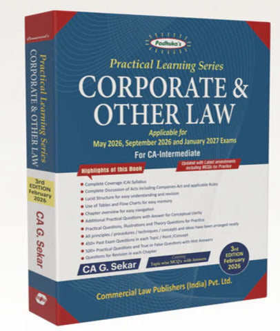 CA Inter Law Practical Learning Series By CA G Sekar