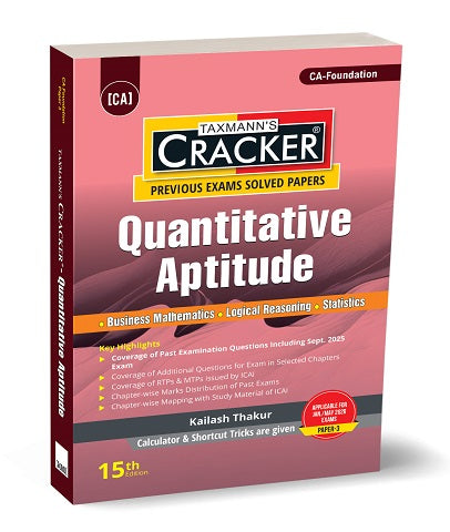CA Foundation Quantitative Aptitude Cracker By CA Kailash Thakur