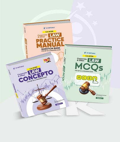 CA Inter Law Question Bank, Main Book With MCQ By CA Karan Kumar