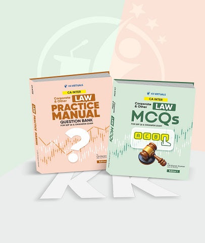 CA Inter Law Question Bank and MCQ Combo By CA Karan Kumar