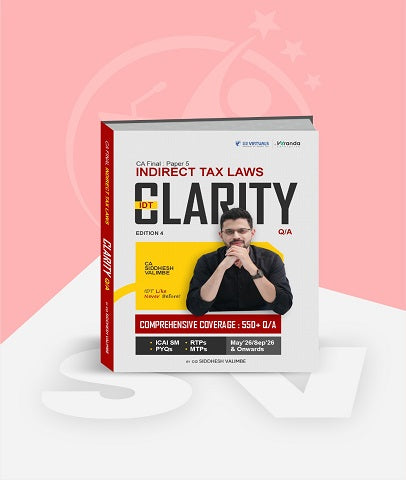 CA Final IDT Clarity Q/A (Question Bank) Book By CA Siddhesh Valimbe