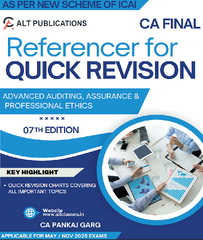 CA Final Audit Quick Revision Referencer Book By CA Pankaj Garg - Zeroinfy