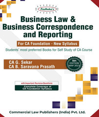 CA Foundation Business Law and BCR By CA G Sekar and CA B Saravana Prasath - Zeroinfy